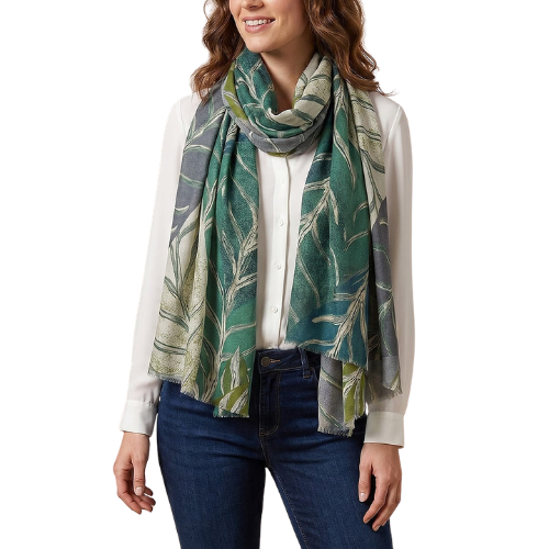 Abru Classic Botanical Print Scarf for Women