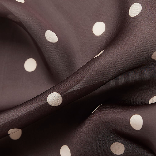 Abru Classic Polka Dot Lace Trim Scarf for Women