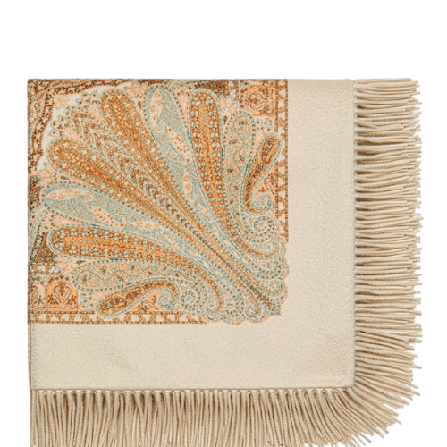 Abru Classic Paisley Tassel Wrap Scarf for Women