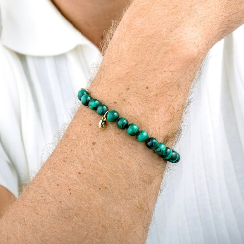 Abru Classic Green Beaded Bracelet for Women